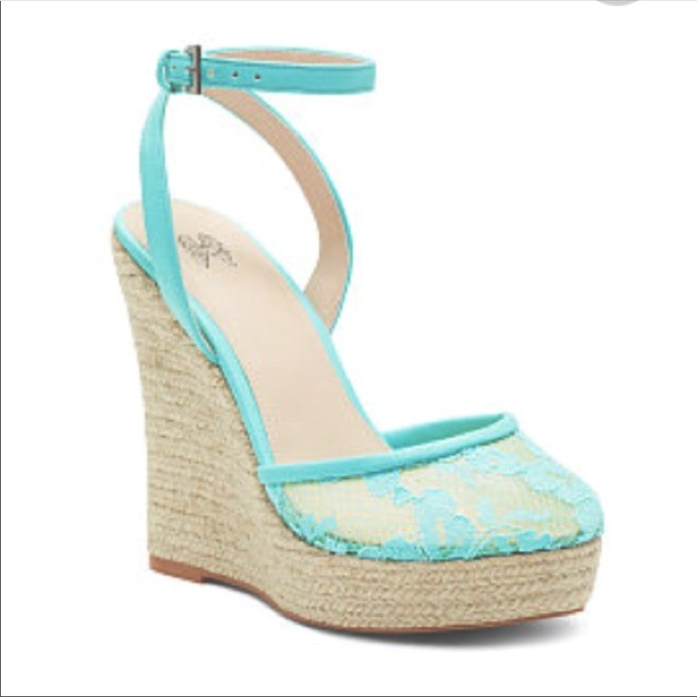 Lacy Wedge Espadrilles